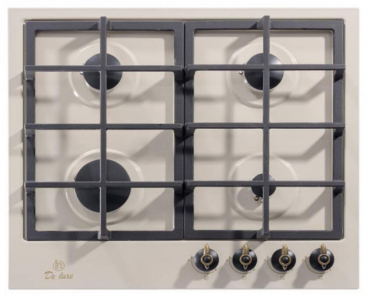 DELUXE Ներկառուցվող էլ․ գազօջախ TG4-750231F-072  beige R.