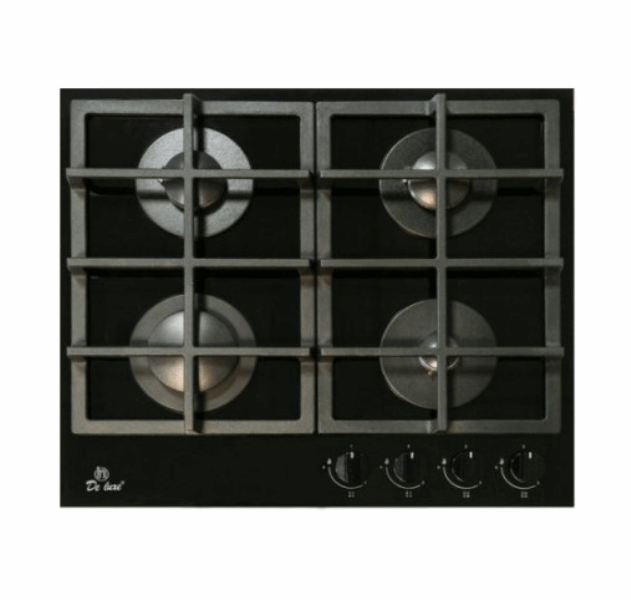 DELUXE Ներկառուցվող էլ․ գազօջախ GG4-750229F-060  black gl.