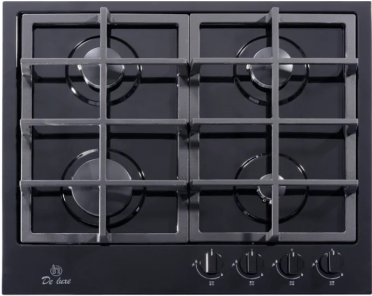 DELUXE Ներկառուցվող էլ․ գազօջախ TG4-750231F-075  black