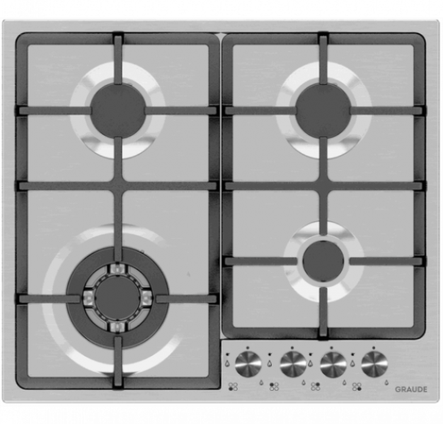 GRAUDE Ներկառուցվող էլ․ գազօջախ GS60.2E (Inox)